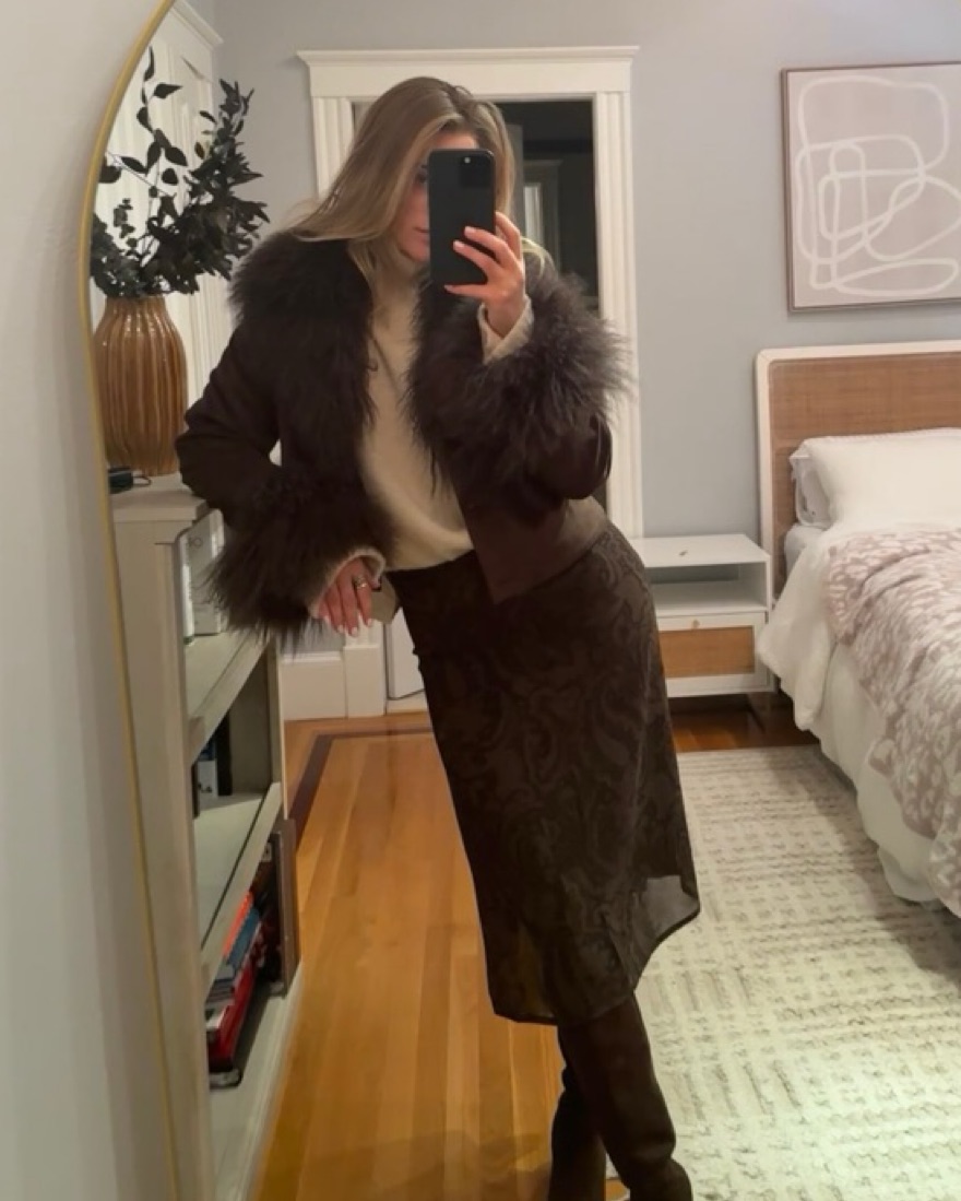 Charlotte Simone Brown Suede Mohair by Charlotte Simone - Pickle