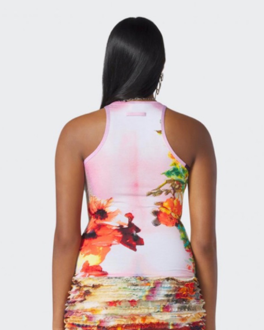 Jean Paul Gaultier Pink Body Flower Top by Jean Paul Gaultier - Pickle