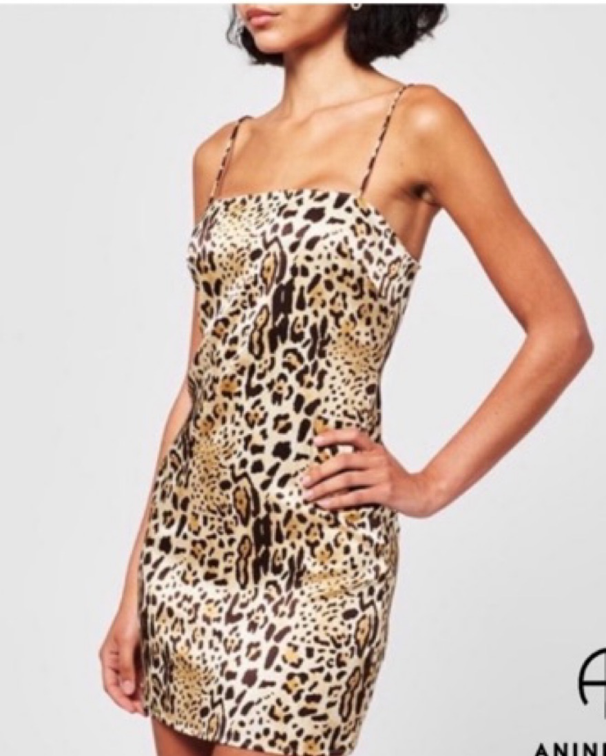 Anine Bing Silk Cheetah Mini Dress by Anine Bing - Pickle