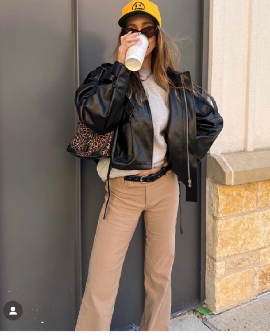 Ruve Shop Oversized Leather Jacket by Ruve - Pickle