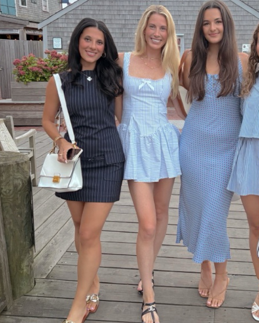 Majorelle Blue & White Stripe Dress by Majorelle - Pickle