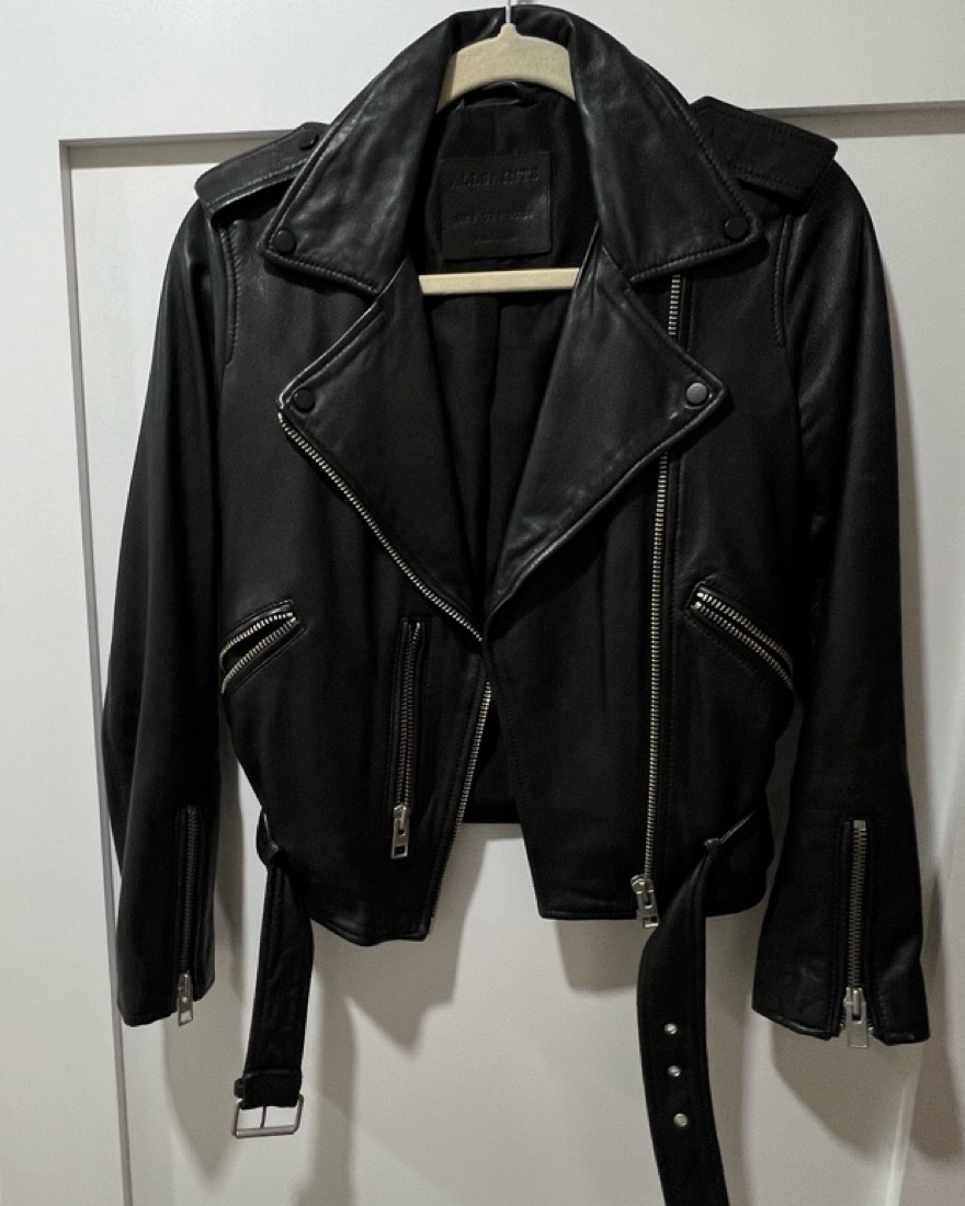 All Saints Edgy Black Moto Jacket by All Saints - Pickle