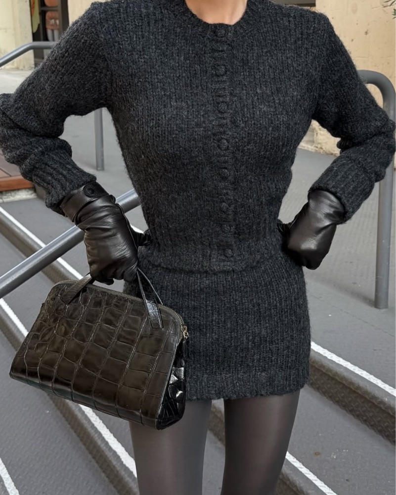 HELSA Annabelle Knit Set by Helsa - Pickle