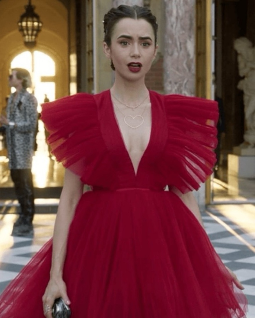 Giambattista Valli // Red Tulle Gown by Giambattista Valli - Pickle