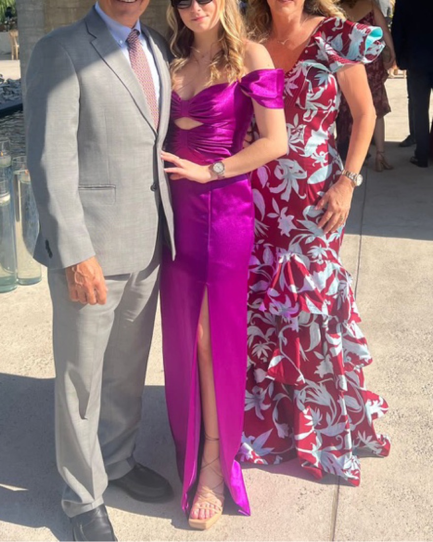 ドレスプレミアムハーデン セットMAGENTA Satin Cutout Magenta Dress by Aidan Mattox - Pickle