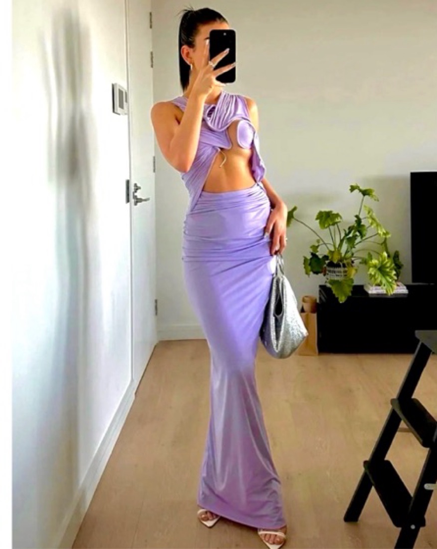 Christopher Esber Lilac Venus Tank Dress by Christopher Esber - Pickle