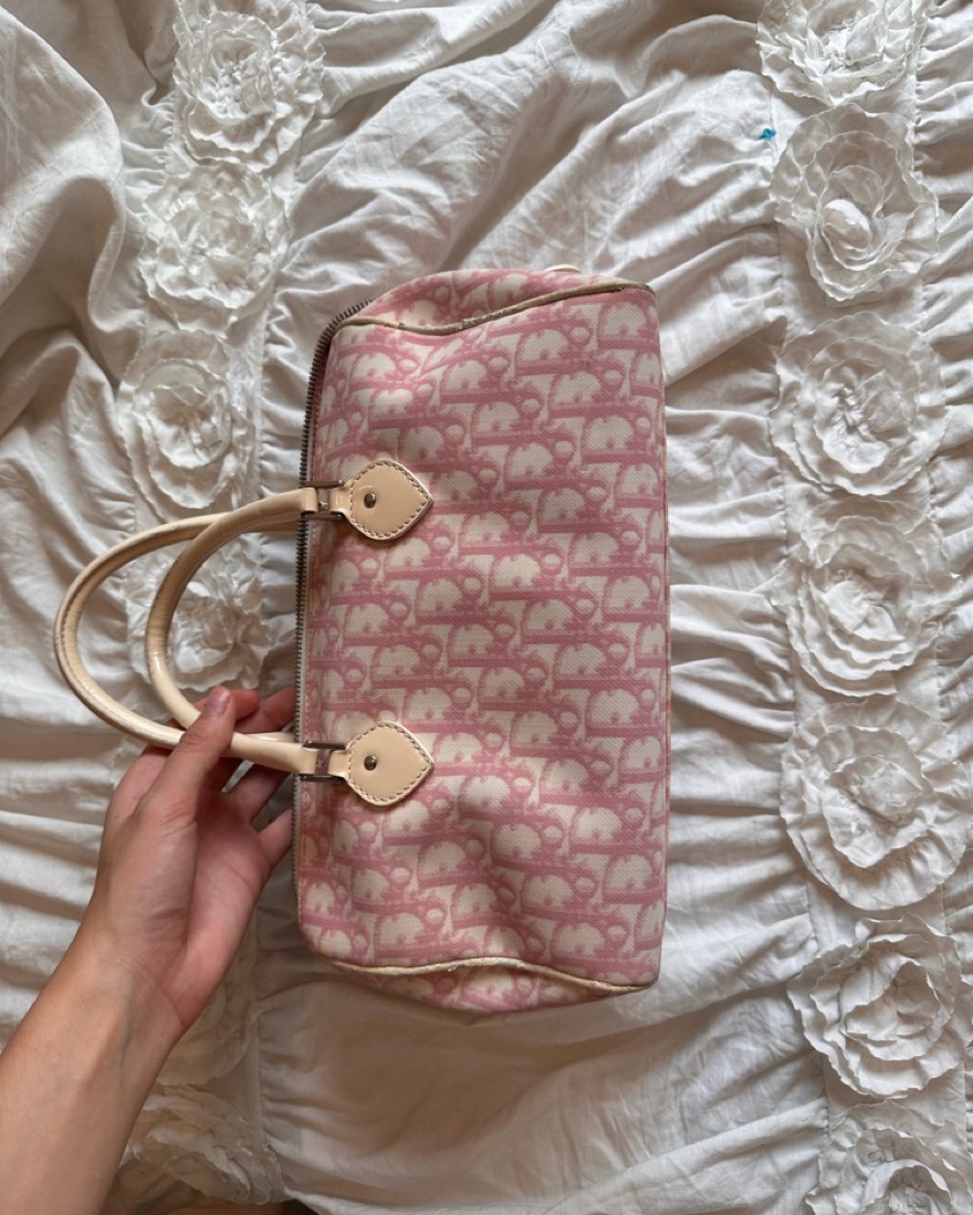 Vintage Dior Monagram Purse by Christian Dior - Pickle