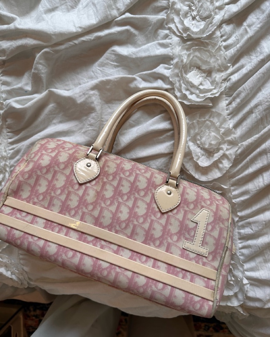 Vintage Dior Monagram Purse by Christian Dior - Pickle