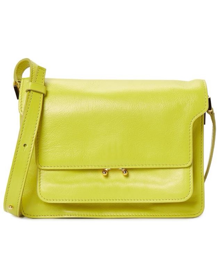 Marni Trunk Soft Cross Bag In Lime Green by Marni - Pickle