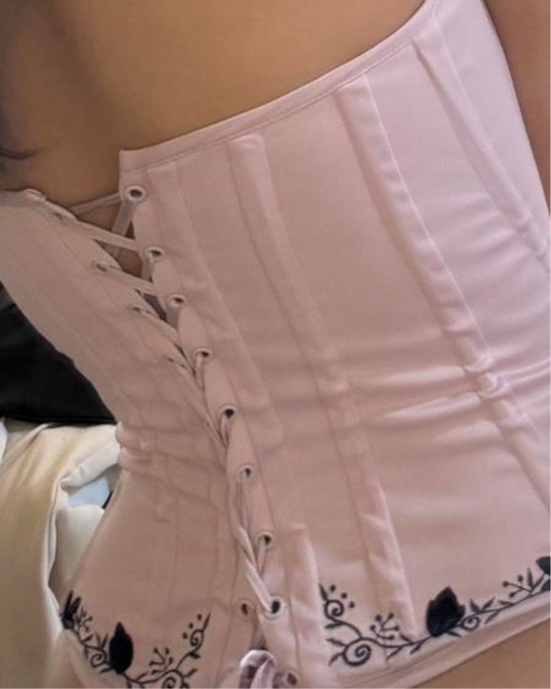Pink Vintage Corset by Vintage - Pickle