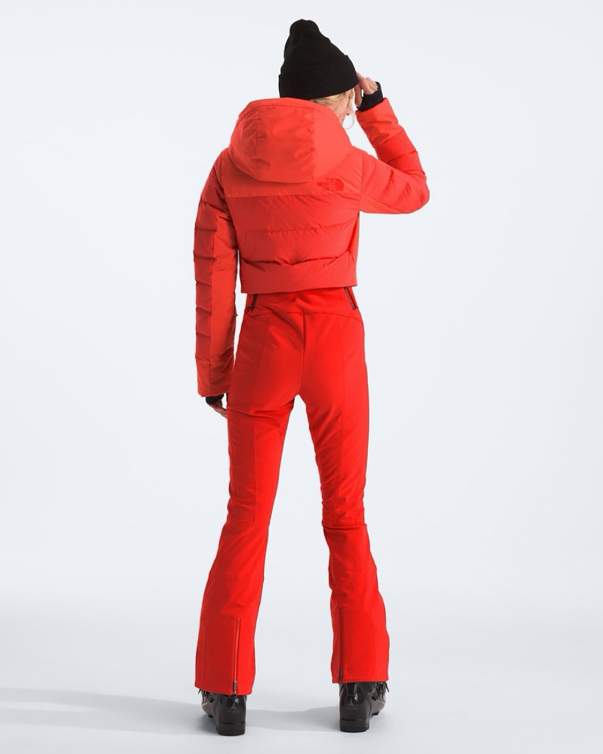 Fiery Red Women's One-Piece Snow Suit by The North Face - Pickle