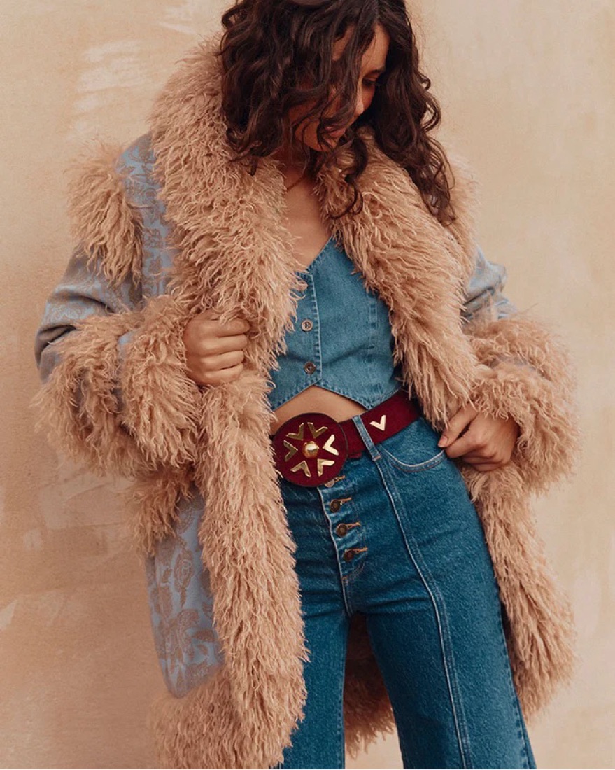 Spell Starlet Jacquard Coat by Spell - Pickle