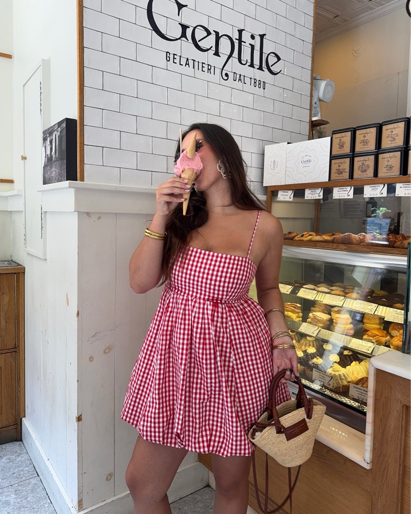 Gingham Mini Dress by Abercrombie and Fitch - Pickle