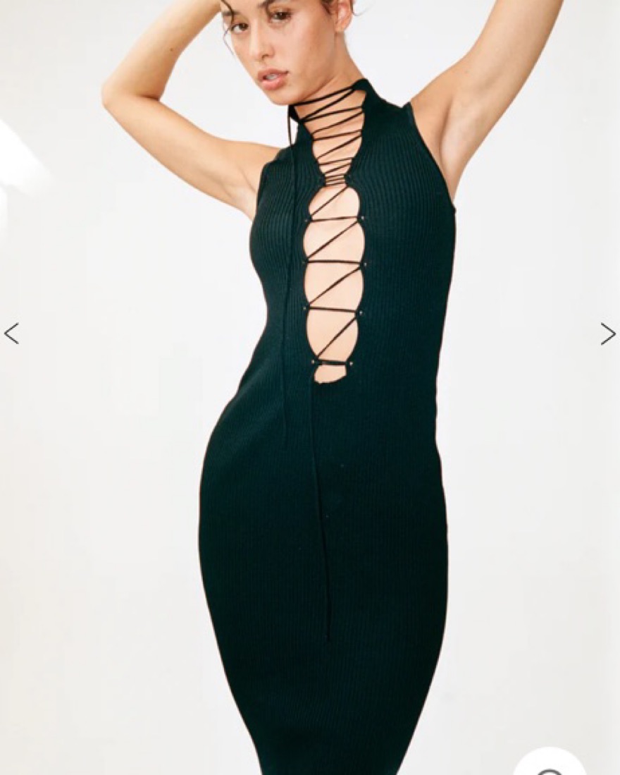 With Jean Amethyst Midi Dress Black by With Jean - Pickle