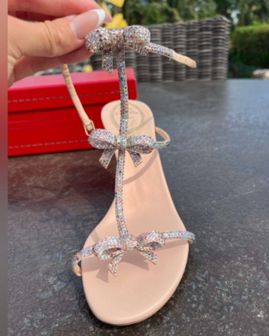 Rene Caovilla Pink Heels by Rene Caovilla - Pickle