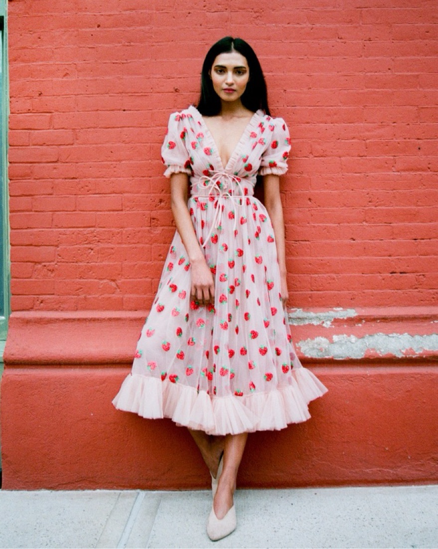 Lirika Matoshi Strawberry Dress, XS by Lirika Matoshi - Pickle