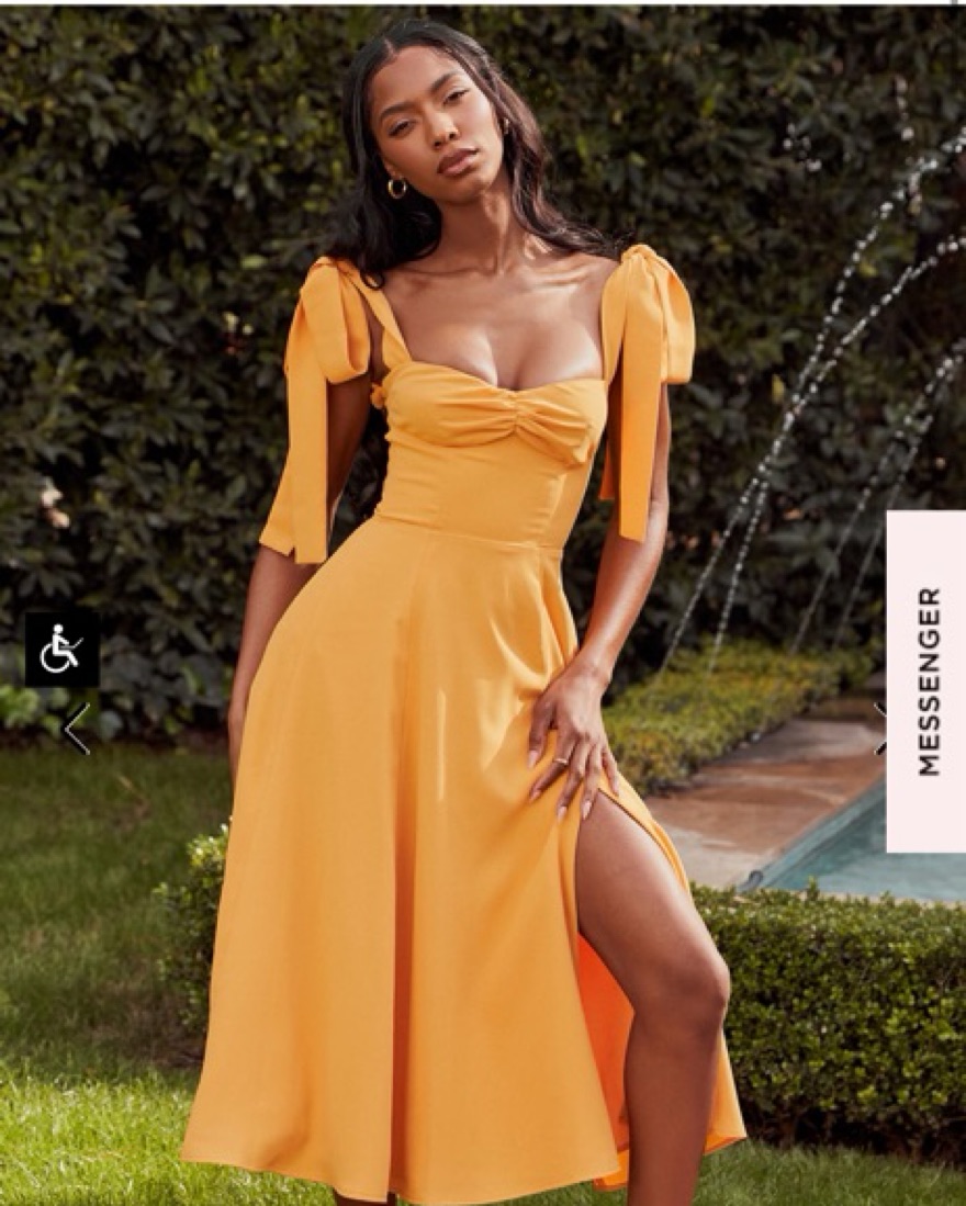 House Of CB orange Dress Pickle