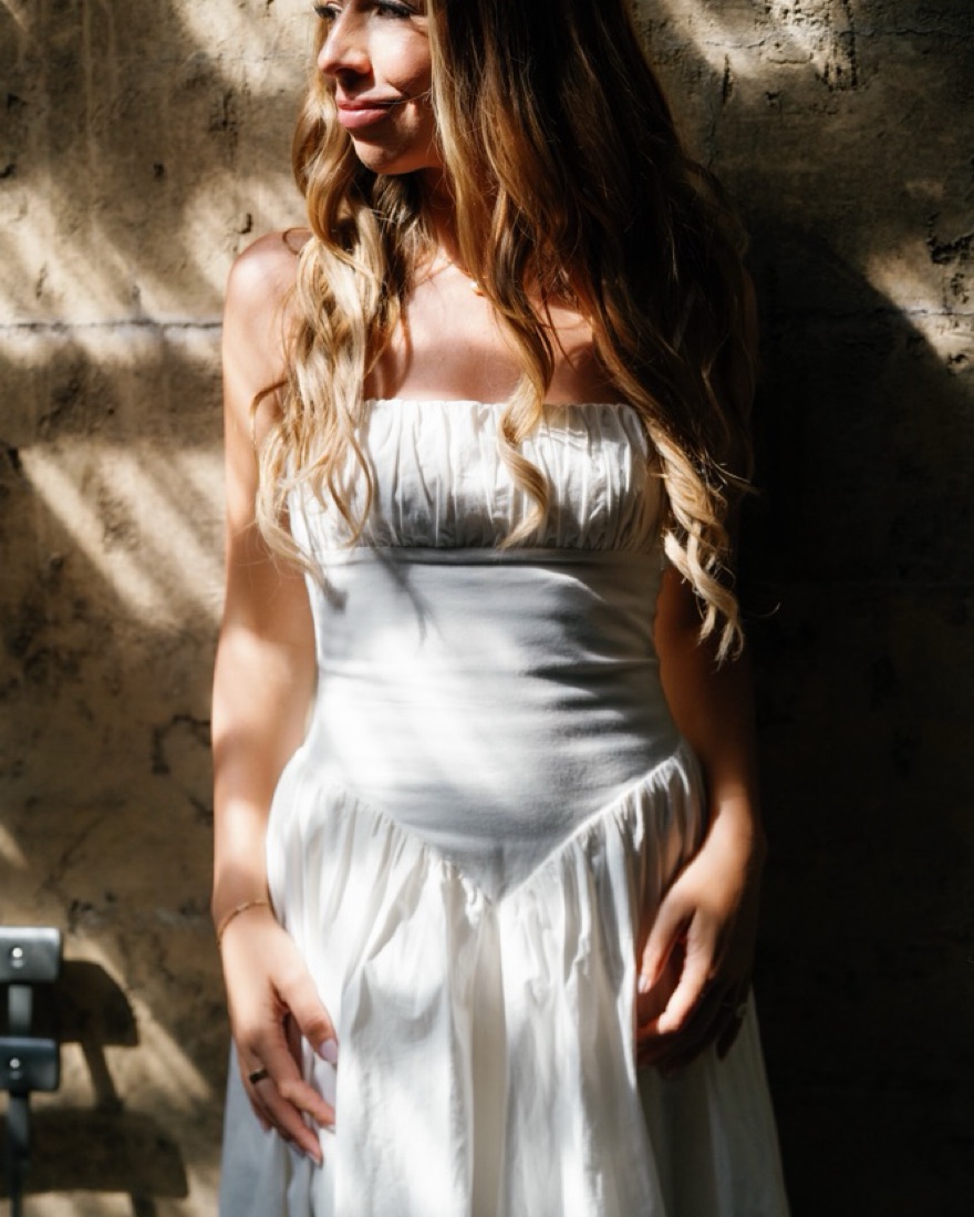 Majorelle Austin Midi Dress XS by Majorelle - Pickle