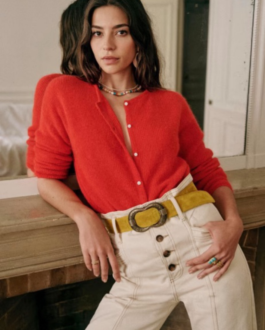 Sezane Gaspard Cardigan by Sezane - Pickle