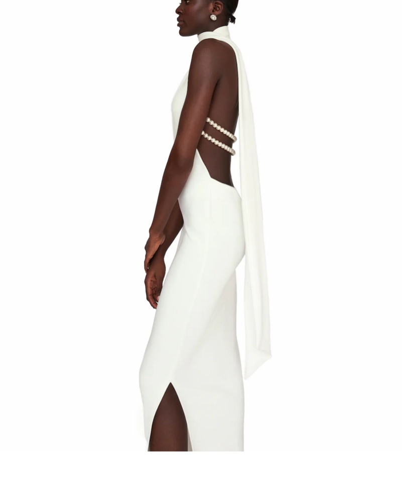 Pearl Back Dress by Khanums - Pickle