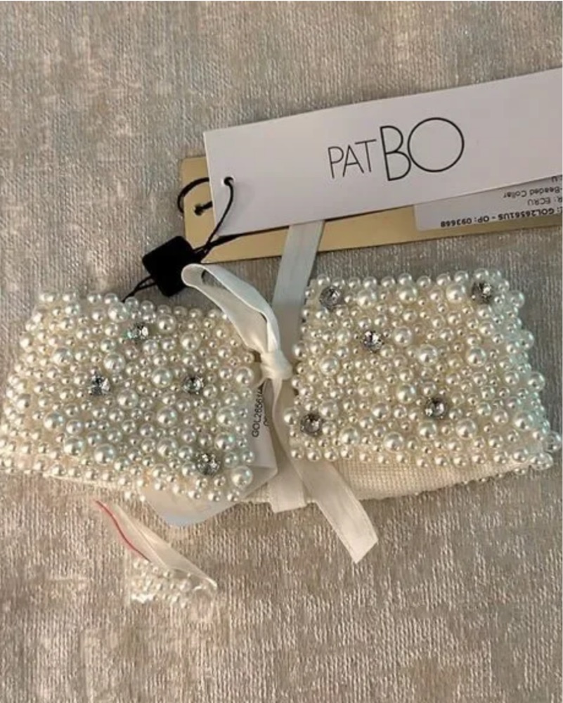 PatBo Crop Top With Detachable Collar by PatBo - Pickle
