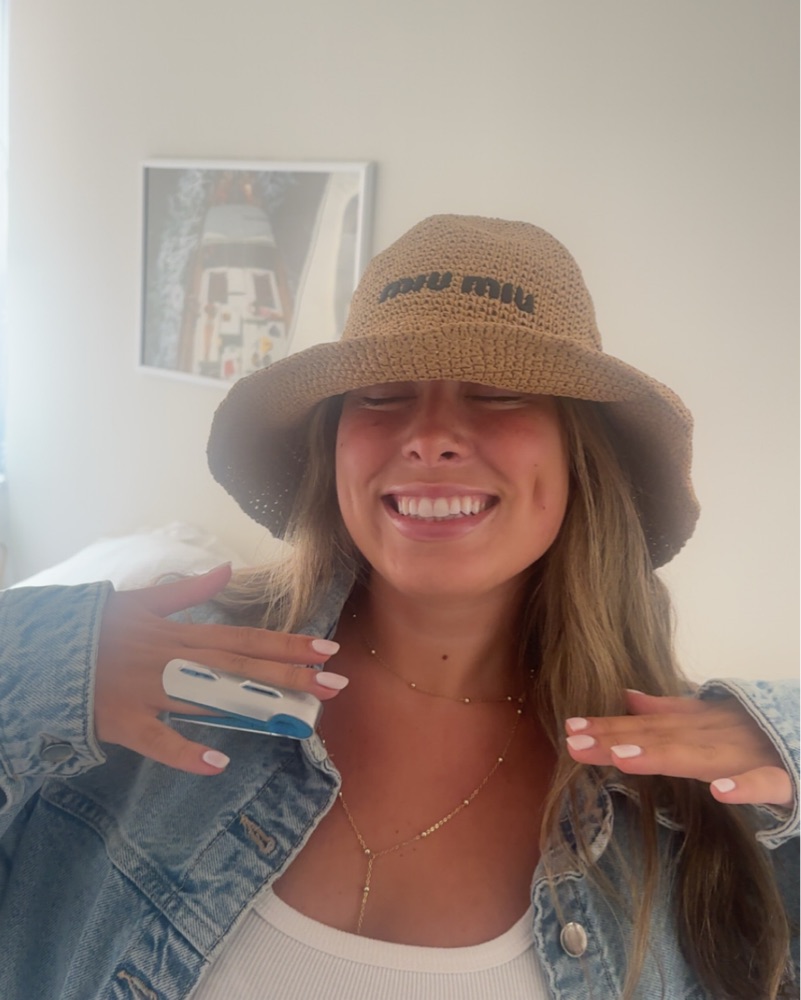 Miu Miu Straw Beach Hat by Miu Miu - Pickle