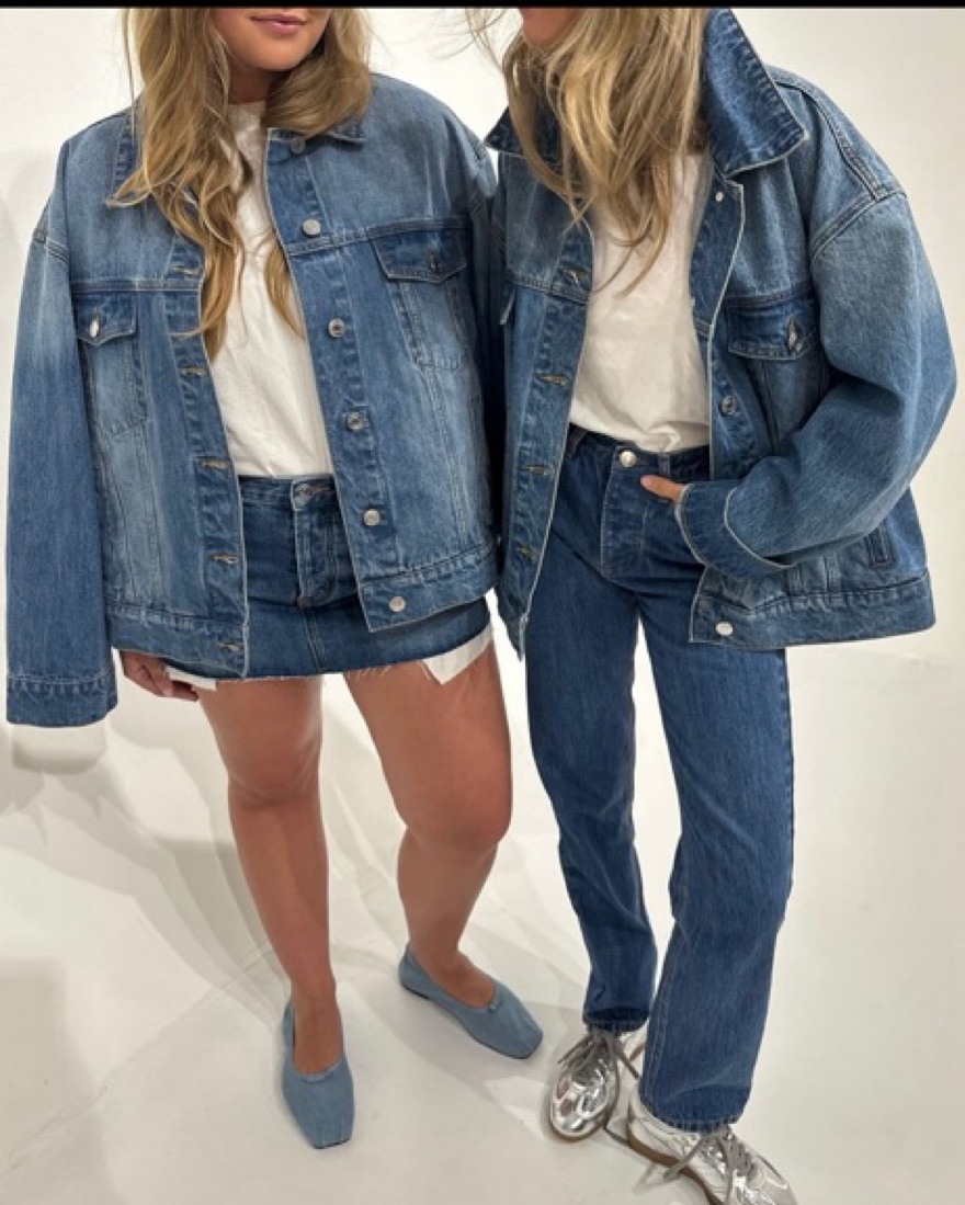 Parke Matching Denim Skirt Set by Parke - Pickle