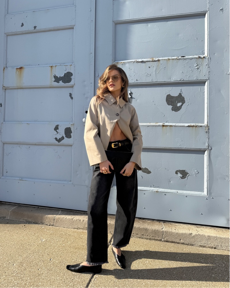 sezane ショート　スプリングコート　ジャケット BOBBY Bobby Jacket - Light Beige - Organic Cotton - Sézane