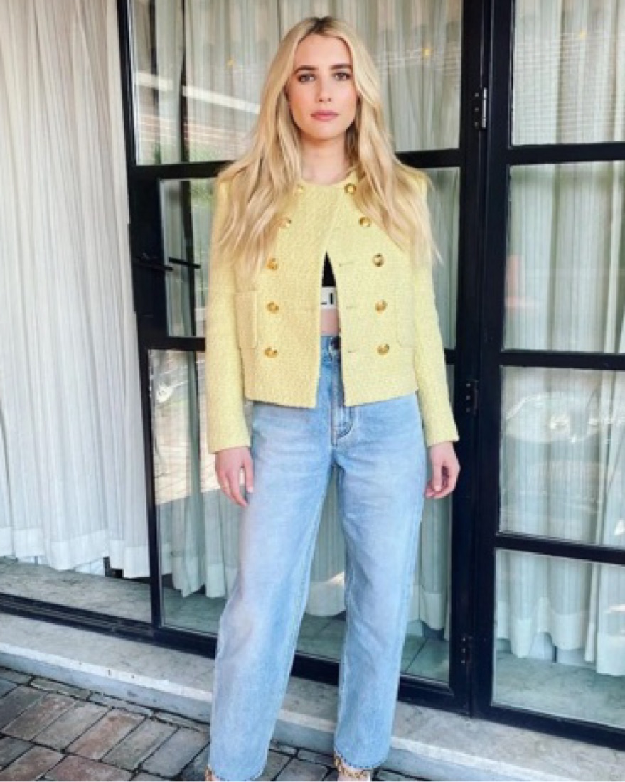 Yellow Celine Tweed Jacket by Celine - Pickle