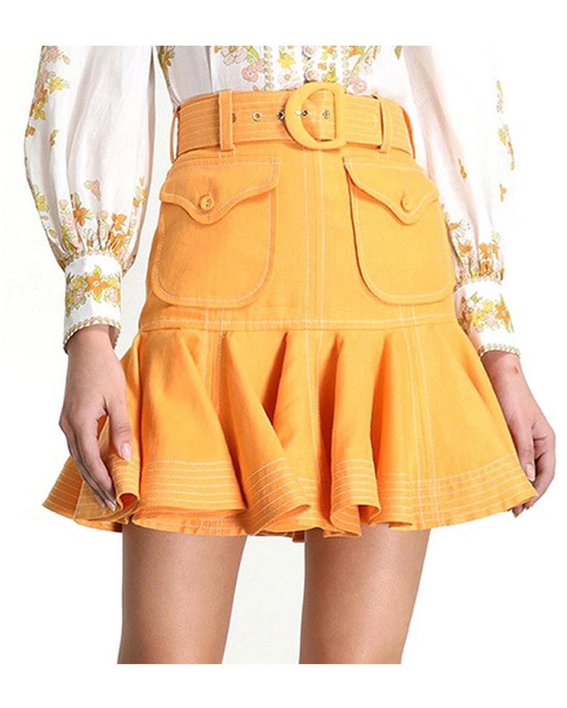 Zimmermann Super Eight Safari Skirt by Zimmermann - Pickle