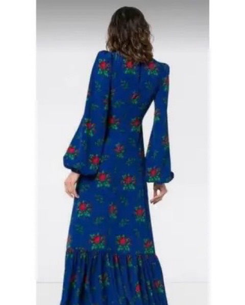 Blue Long Sleeve Floral Vampire's Wife by The Vampire's Wife - Pickle