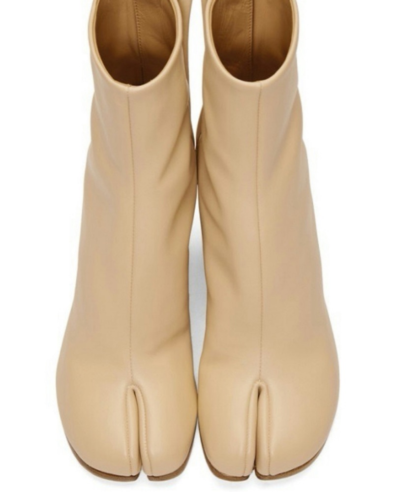 Margiela Nude Tabi Boots by MM6 Maison Margiela - Pickle