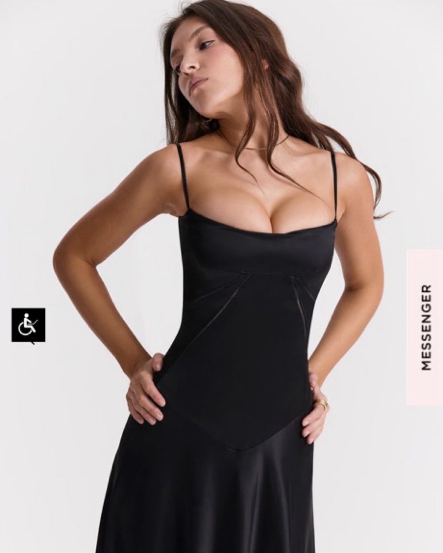 Black House of CB Drop Waist Maxi Dress by House of CB - Pickle
