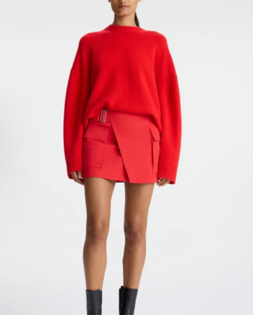 A.L.C. Cashmere/Wool Ayden Red Sweater by ALC - Pickle