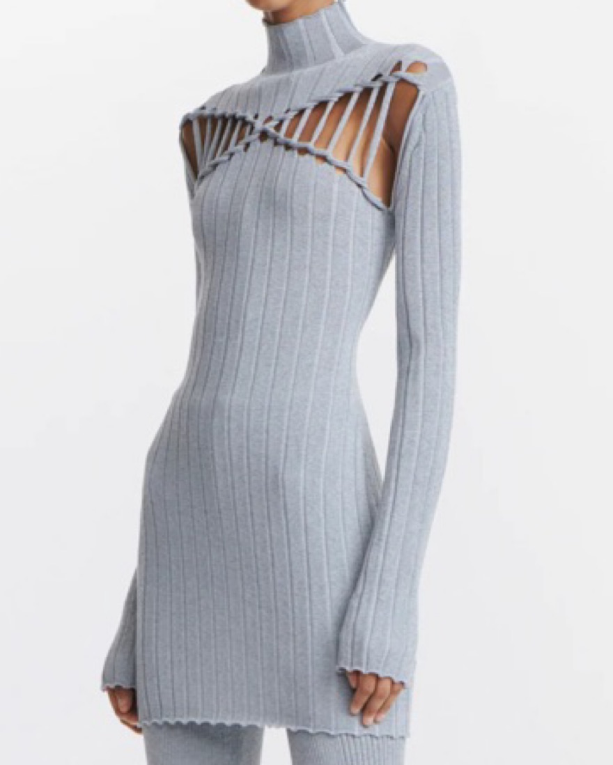 $870 Dion Lee Reflective mini Dress by Dion Lee - Pickle