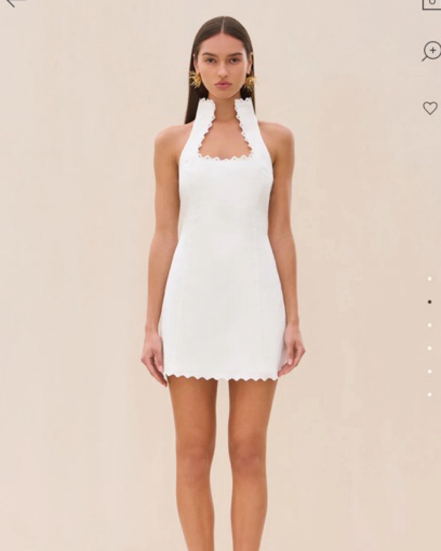 Cult Gaia Carey Dress Eyelet- Trimmed by Cult Gaia - Pickle