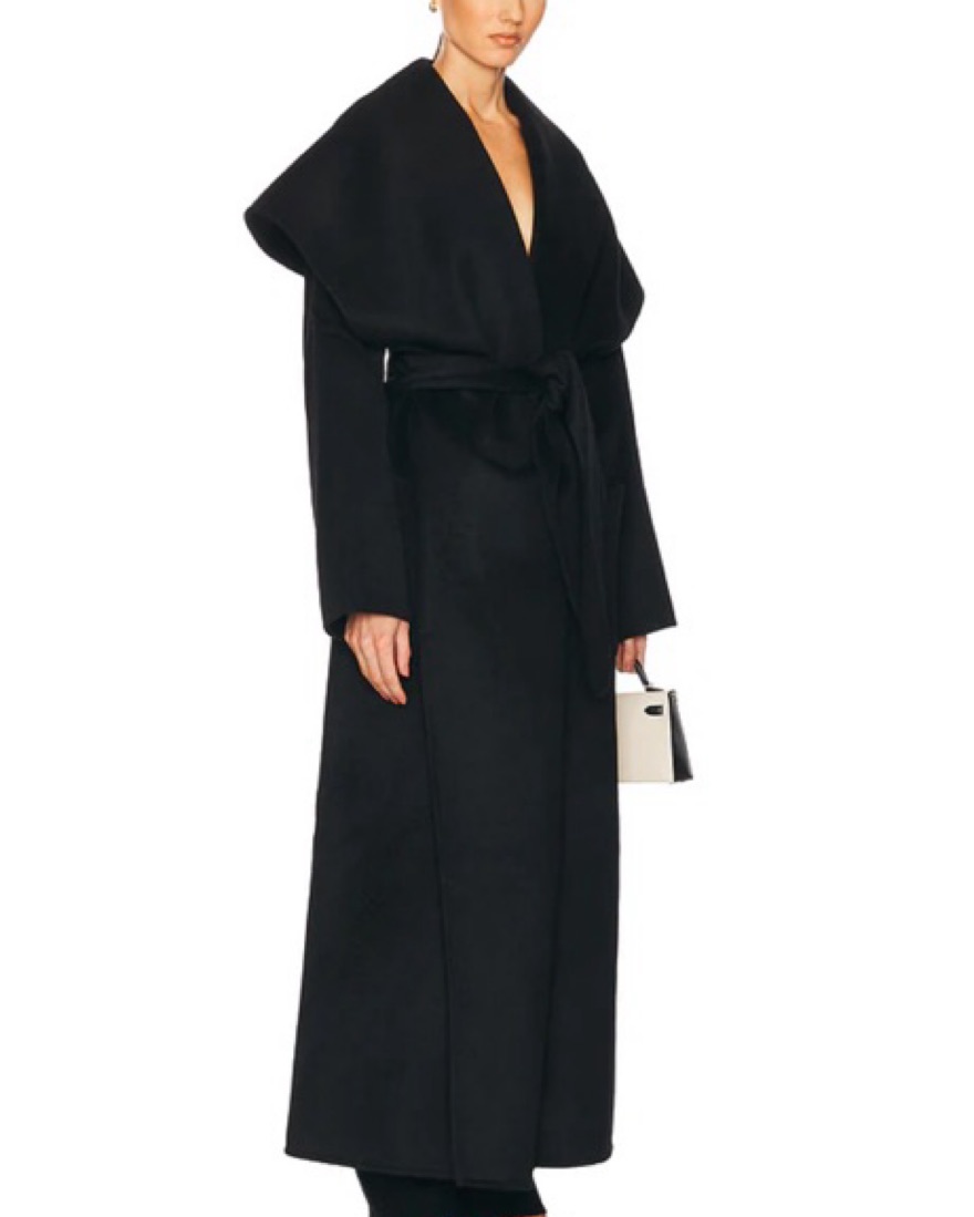 Helsa The Throw Coat in Black by Helsa - Pickle