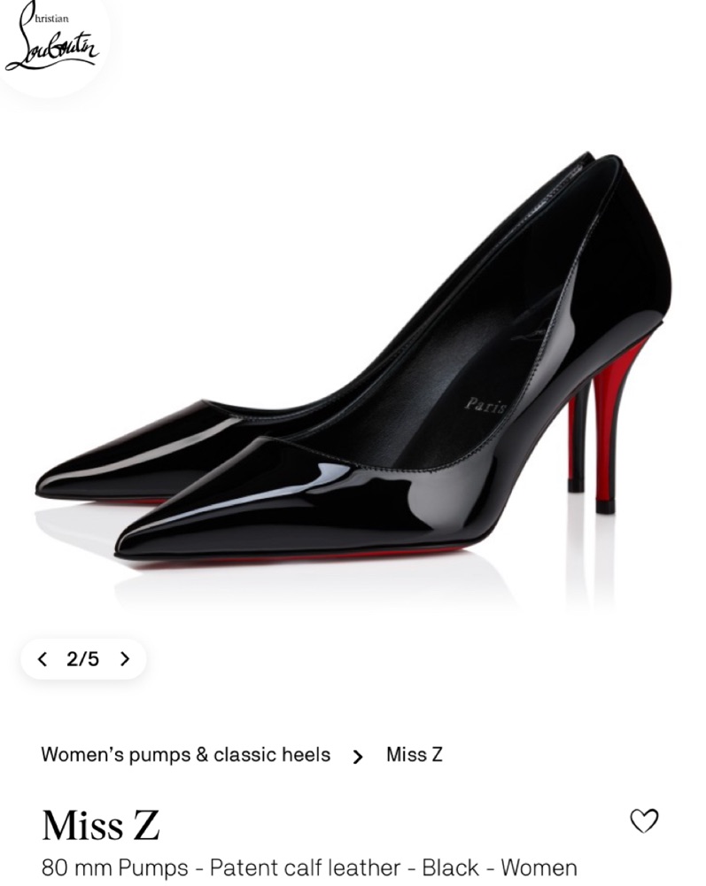 Christian Louboutin Miss Z 80mm by Christian Louboutin - Pickle