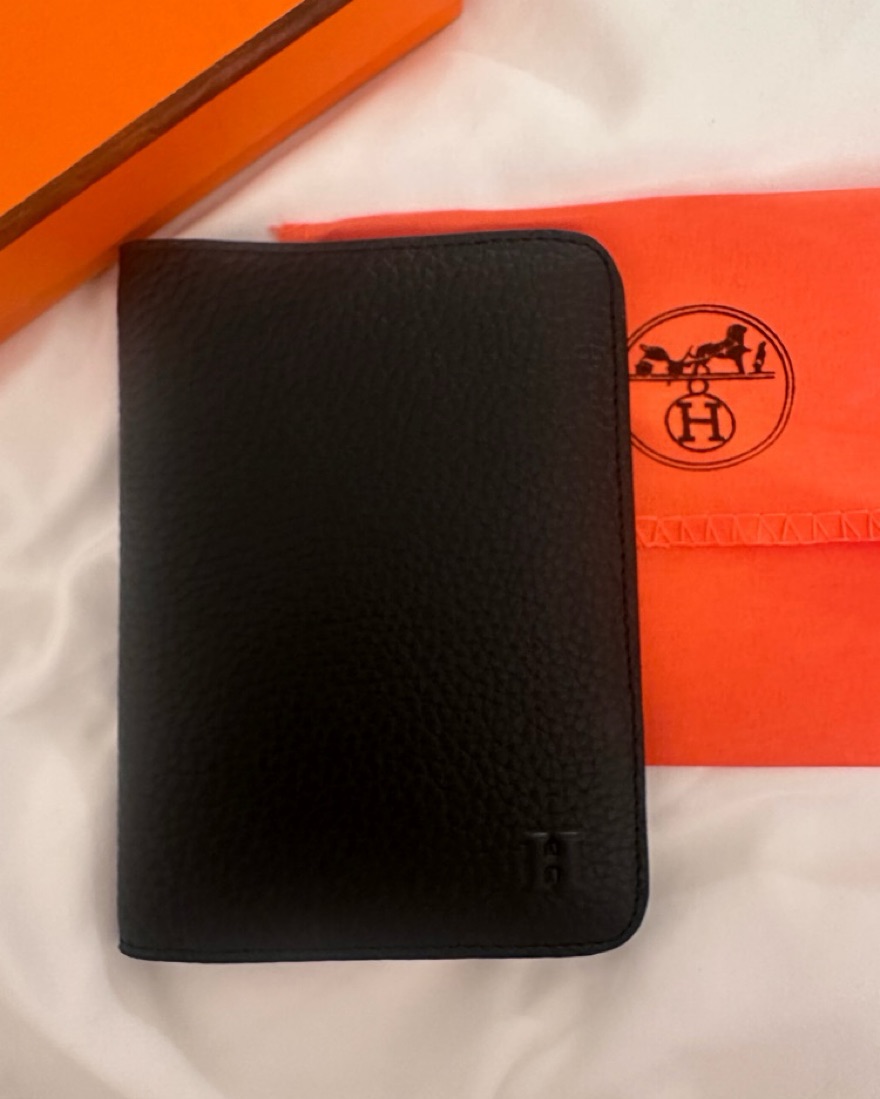 Black Hermes Passport Holder by Hermes - Pickle