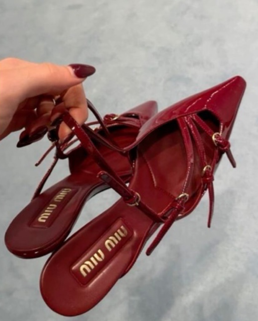 Miu Miu Kitten Heels by Miu Miu - Pickle