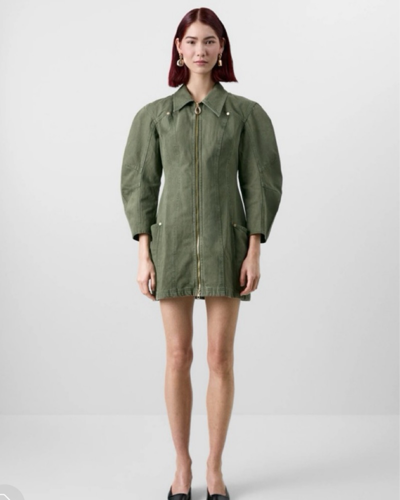 Gap x Cult Gaia Barrel Sleeve Dress by Cult Gaia - Pickle
