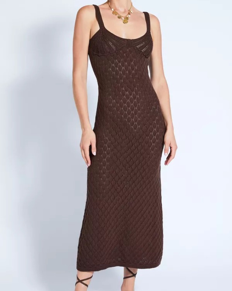 Devon Winsor Atlas Crochet Dress by Devon Windsor - Pickle