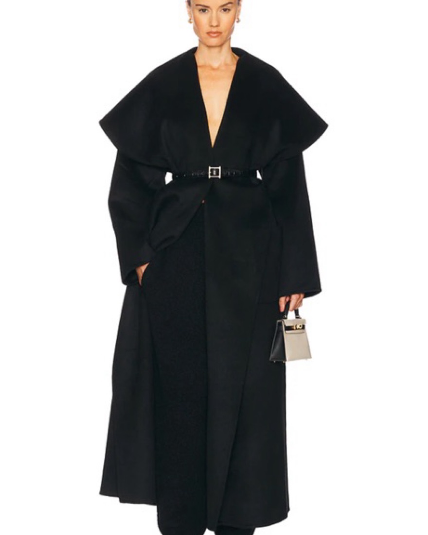 Helsa The Throw Coat in Black by Helsa - Pickle