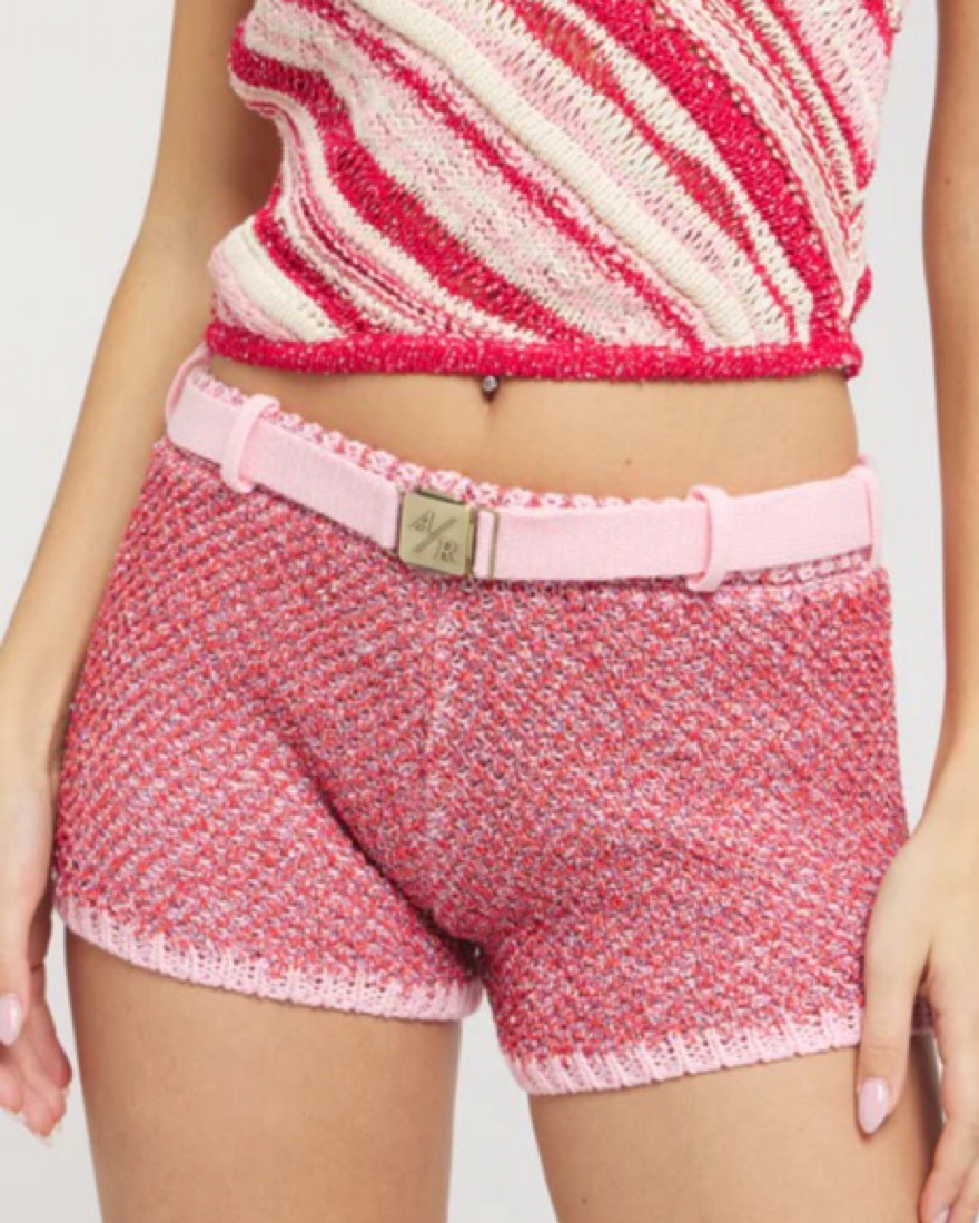 Asta Resort Knit Pink Shorts by Asta Resort - Pickle