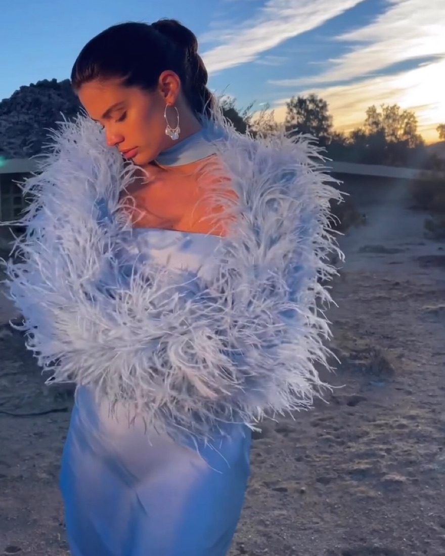 Cult Gaia Feathers And Satin Dress Set by Cult Gaia - Pickle