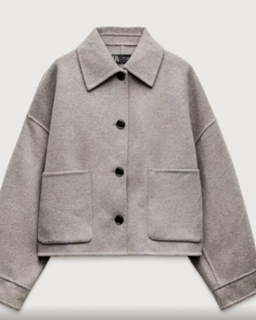ZARA ウールジャケット EUR S Zara Double Faced Wool Jacket by Zara - Pickle