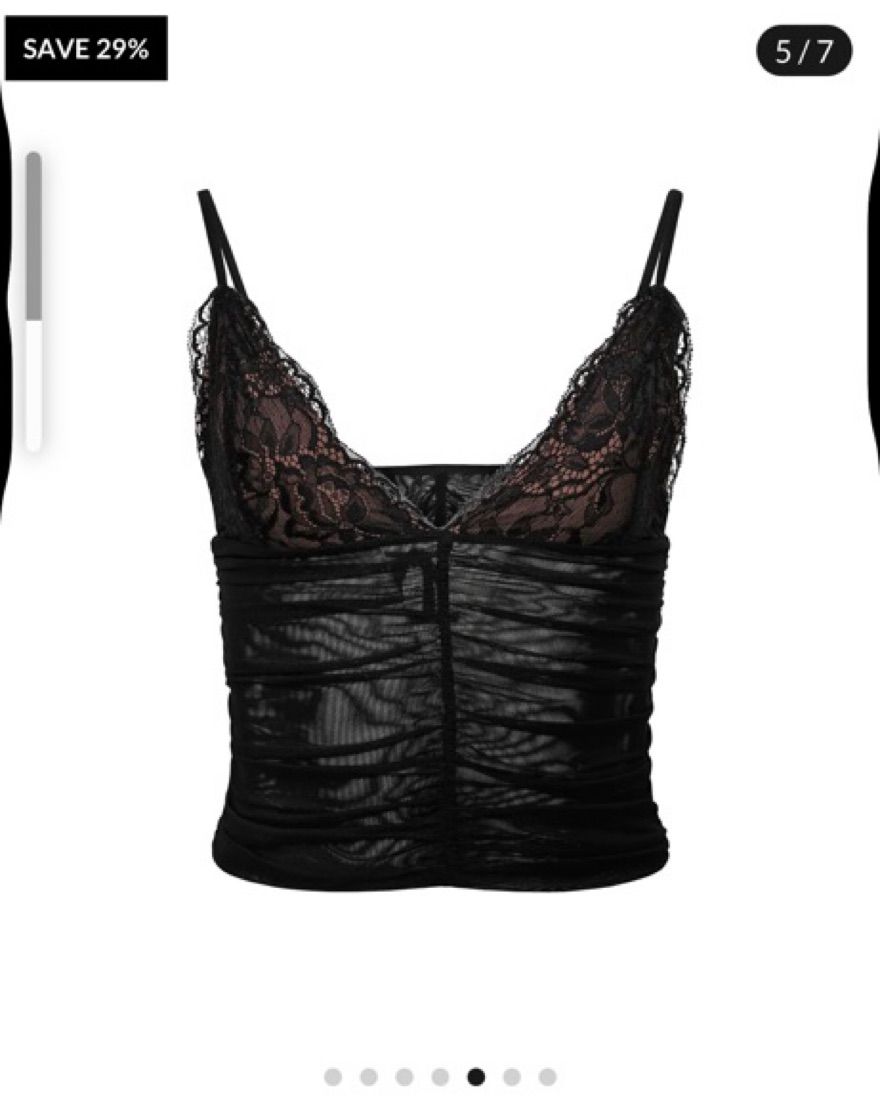 Deena Alluring Black Lace Cami Top by Tiger Mist - Pickle