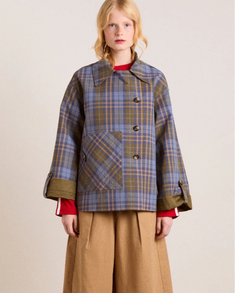 Damson Madder Reversible Trench Coat by Damson Madder - Pickle