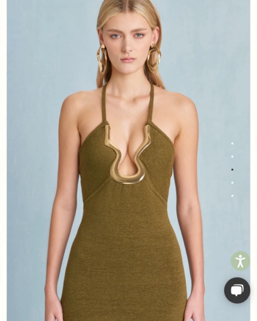 Cult Gaia Valma Knit Dress In Serpent by Cult Gaia - Pickle