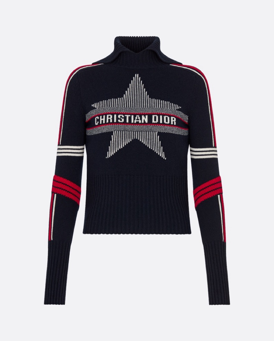 DiorAlps Mock Neck Sweater (DUPE) by Christian Dior - Pickle